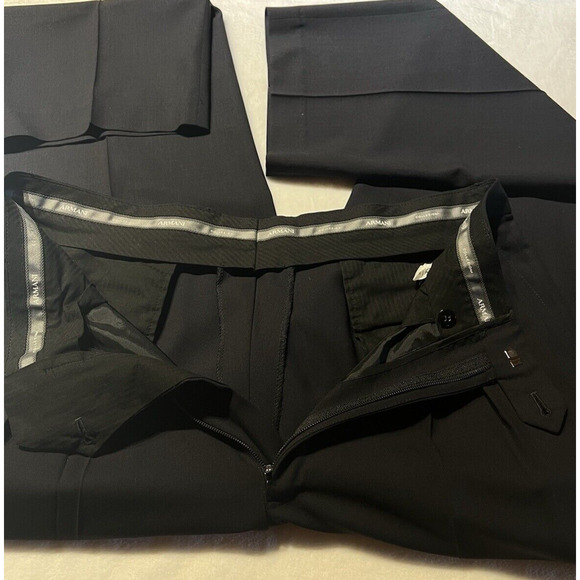 Armani Collezioni 42R 32x30 Dark Navy Blue Designer 2-Piece Suit Set - Picture 9 of 16